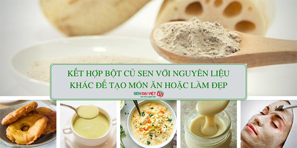 Cách sử dụng bột củ sen