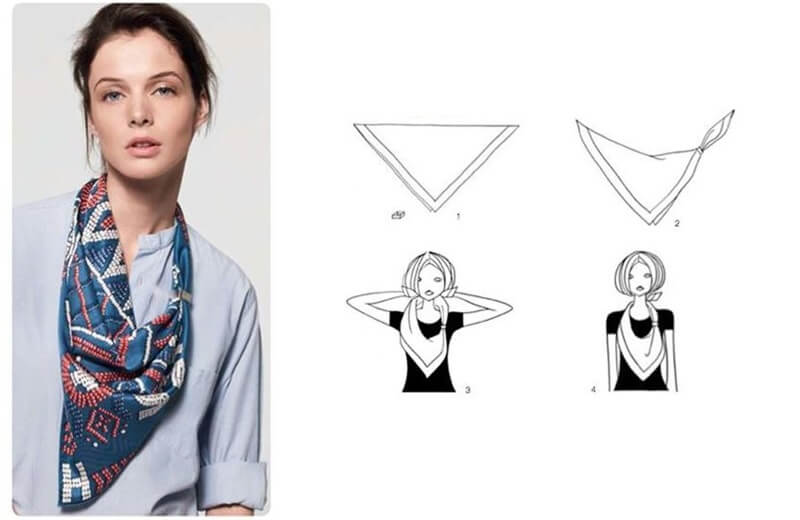 Kiểu thắt chức V cá tính