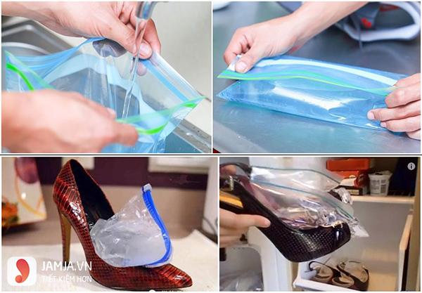 Cách làm rộng giày bằng nước2