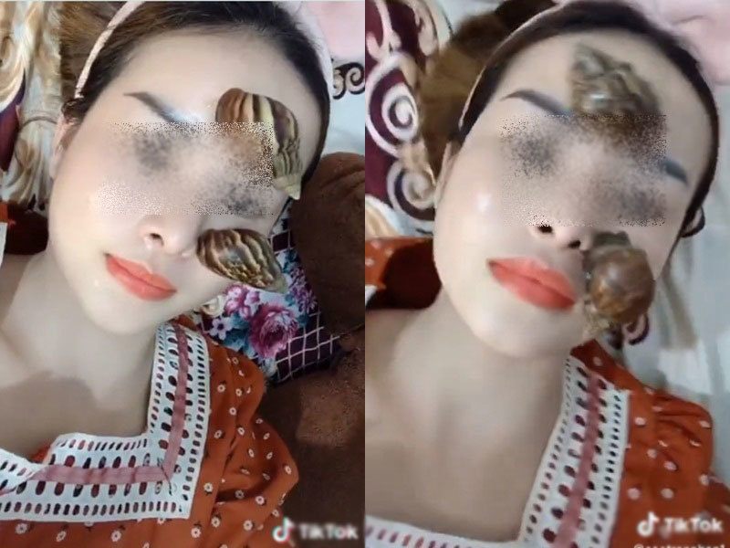 Bắt ốc sên ngoài vườn dưỡng da, hai cô gái làm ai cũng amp;#34;thót timamp;#34; vì quá mạo hiểm - 3