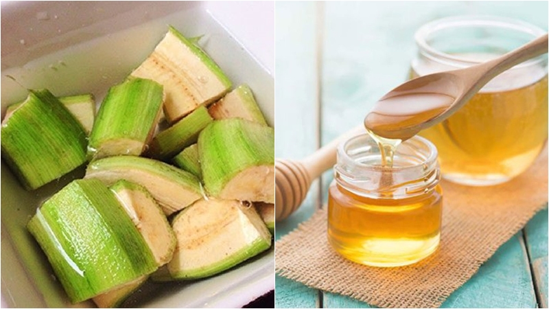 Mặt nạ chuối xanh và mật ong trị nám