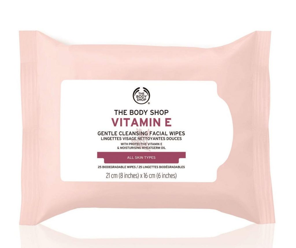 Khăn ướt tẩy trang The Body Shop Vitamin E Gentle Cleansing Facial Wipes. Khăn ướt tẩy trang The Body Shop Vitamin E Gentle Cleansing Facial Wipes.