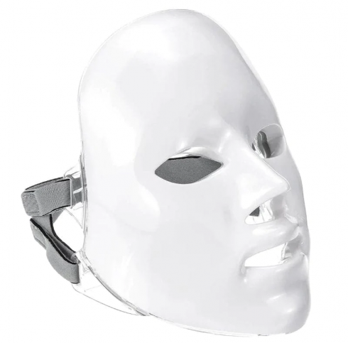 Mặt nạ ánh sáng sinh học LIGHT THERAPY 7 COLOR LED SKINCARE với 7 bước sóng tương ứng với 7 màu ánh sáng khác nhau (Đỏ, xanh lá, xanh dương, vàng, tím, xanh lơ, trắng) phù hợp với nhiều vấn đề da và mục đích sử dụng khác nhau như làm sáng, giảm mụn, săn chắc da.