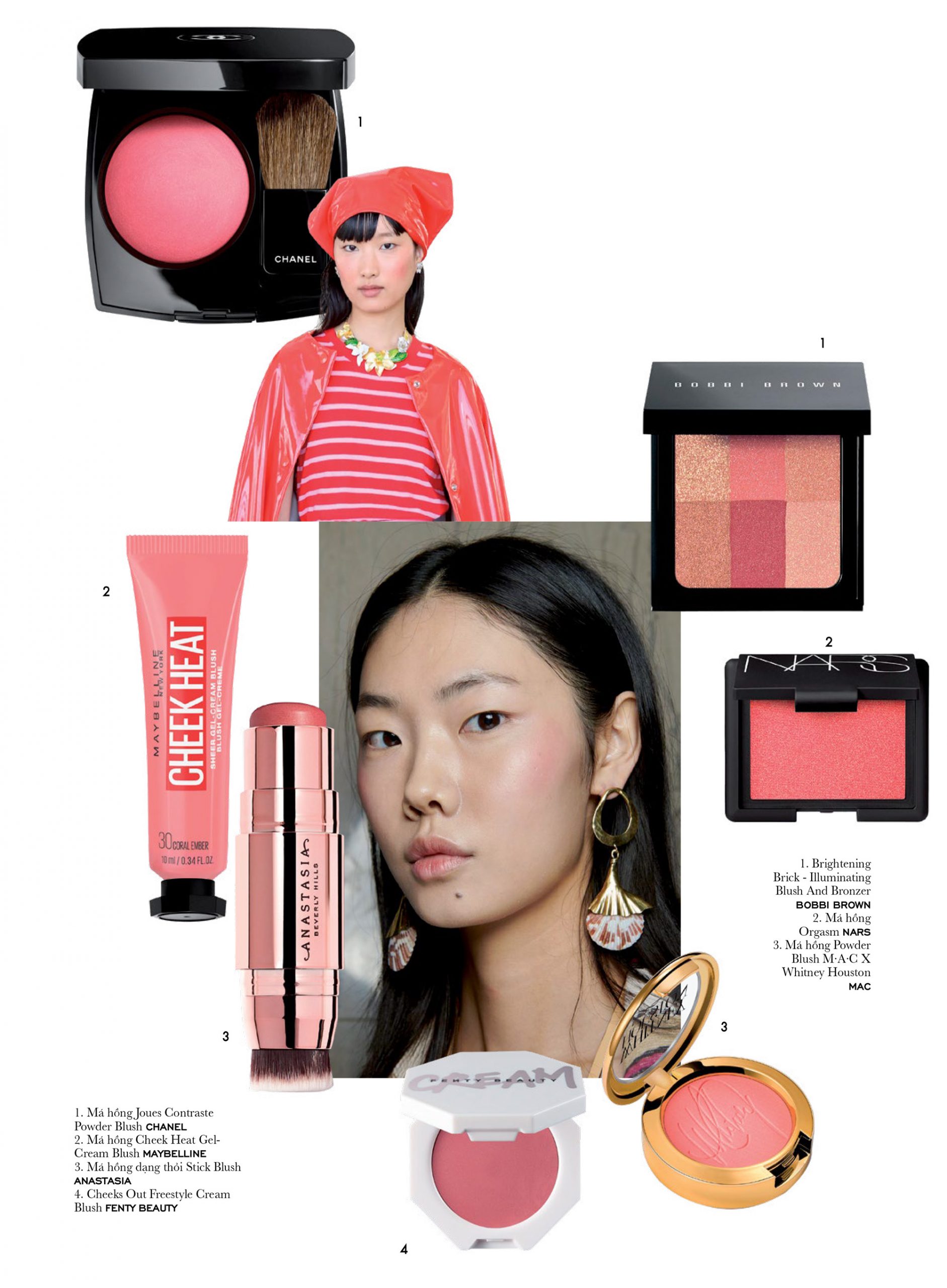 trang điểm cho má hồng đào trang điểm cho má hồng đào