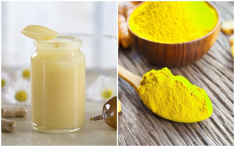                    Làm đẹp da bằng sữa ong chúa và tinh bột nghệ tại nhà